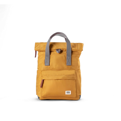 Roka Canfield B Small Corn Recycled Nylon Roll-top Backpack