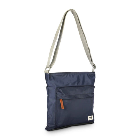 Roka Kennington B Medium Midnight Recycled Nylon Cross Body Bag
