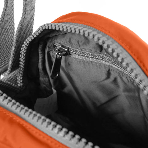 Roka Paddington B Burnt Orange Recycled Nylon Cross Body Bag