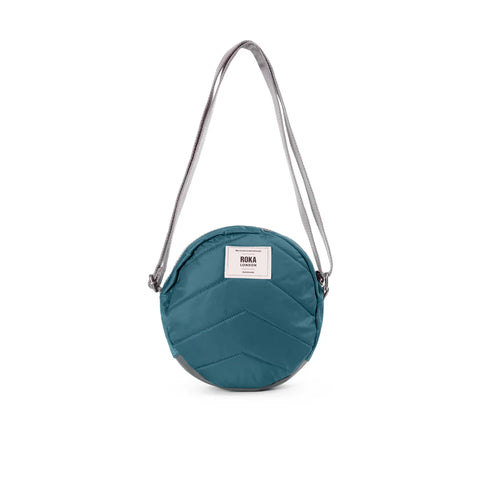 Roka Paddington B Teal Recycled Nylon Cross Body Bag