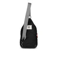 Roka Willesden B Large Sling Black Recycled Nylon Cross Body Bag
