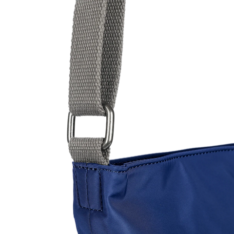 Roka Kennington B Medium Burnt Blue Recycled Nylon Cross Body Bag