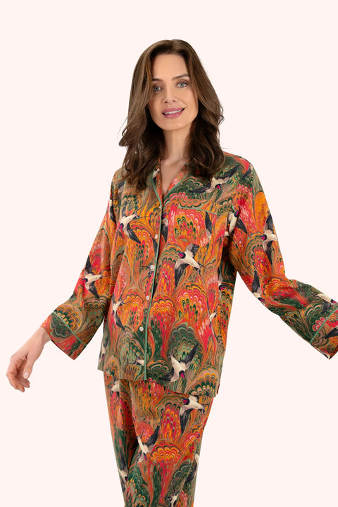Powder Marbled Swallows Pyjamas SPJM17