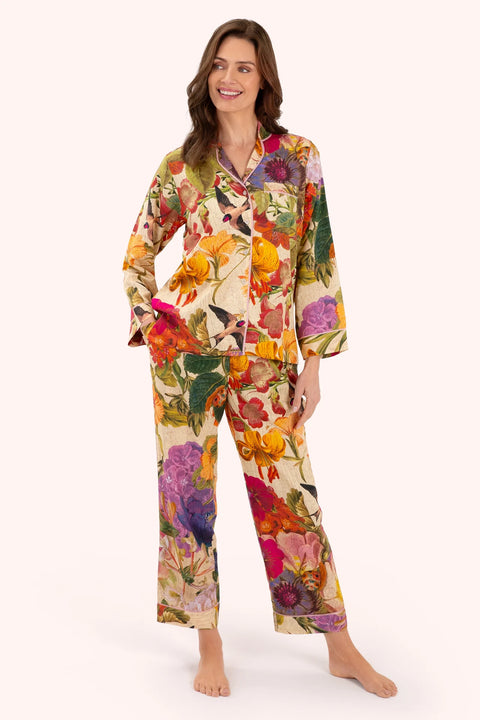 Powder Cream Posy Pyjamas SPJL19