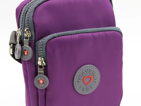 Heavenly Feet Beacon Purple Crossbody Bag