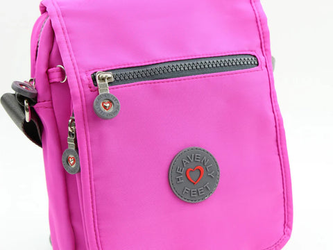 Heavenly Feet Glacier Hot Pink Crossbody Bag