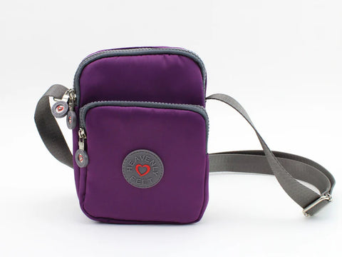 Heavenly Feet Beacon Purple Crossbody Bag