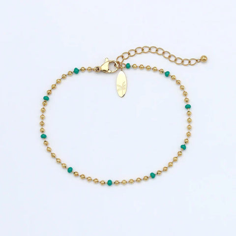 Pineapple Island SSB01 Enamel Chain Bracelet Steel