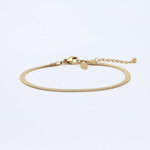 Pineapple Island SSB003 Herringbone Chain Bracelet