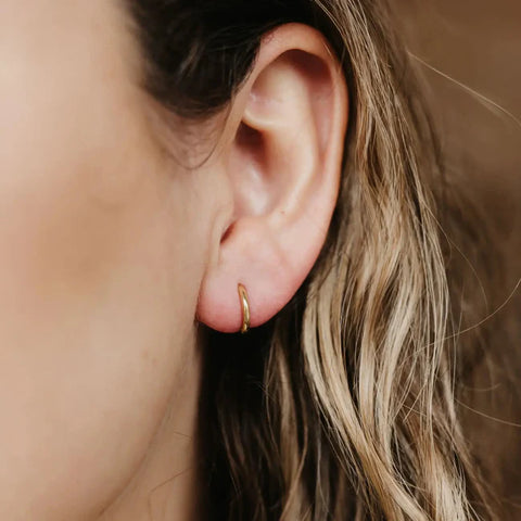 Pineapple Island SSE001 Tiny Huggie Hoop Earrings