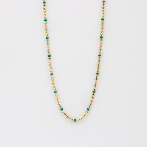 Pineapple Island SSN001 Enamel Chain Necklace  Steel
