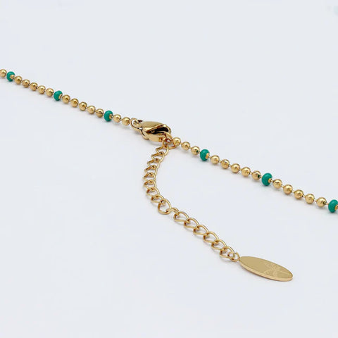 Pineapple Island SSN001 Enamel Chain Necklace  Steel