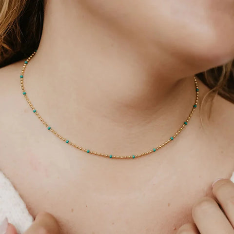 Pineapple Island SSN001 Enamel Chain Necklace  Steel