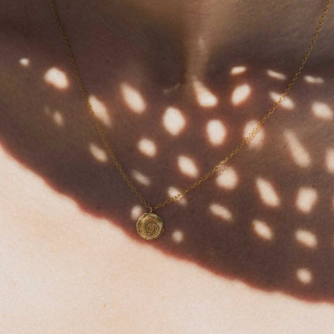 Pineapple Island SSN014 Ammonite Charm Necklace