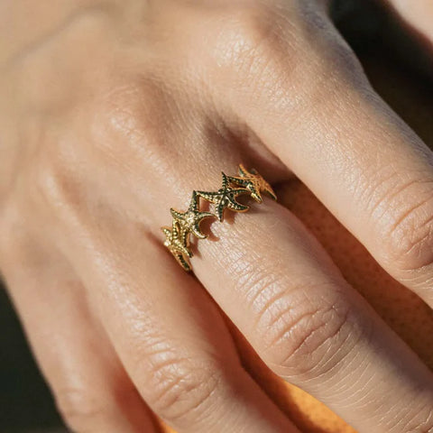 Pineapple Island SSR005 Mokupuni Starfish Adjustable Ring