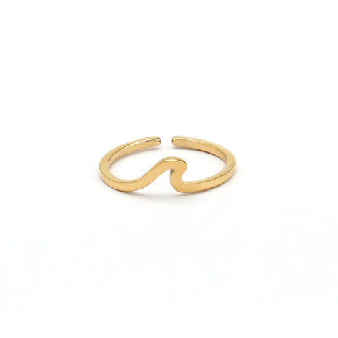 Pineapple Island SSRST023 Waave Ring  Steel