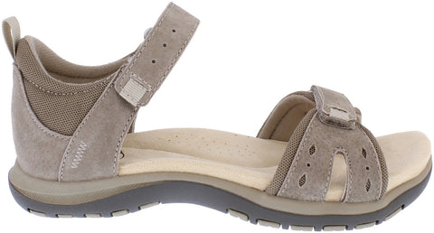 Free Spirit Savannah New Khaki Women’s Closed in Heel Leather Sandals
