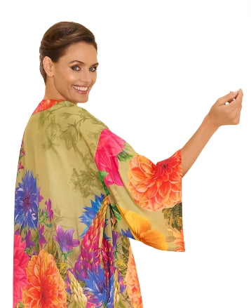 Powder Bountiful Blooms Kimono Jacket