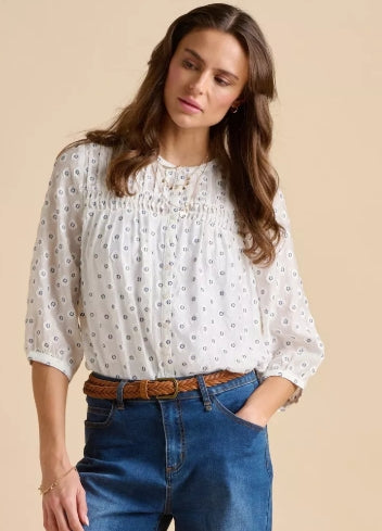 Brakeburn Boardwalk Blouse Cream