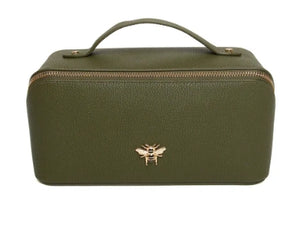 Alice Wheeler Mini Train Case Olive