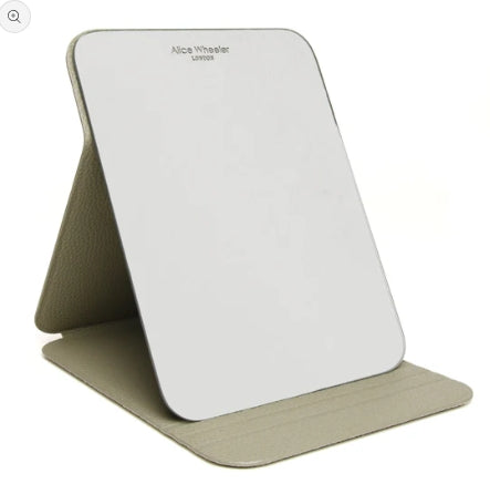 Alice Wheeler Folding Travel Mirror Pistachio