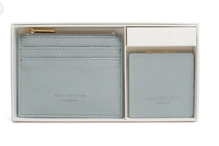 Alice Wheeler Purse & Mirror Compact Duck Egg Blue