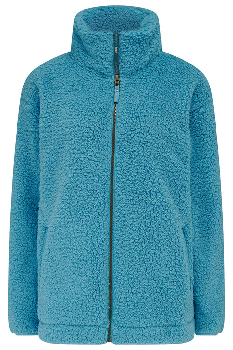 Lighthouse Seashell Blue Womens Fleece