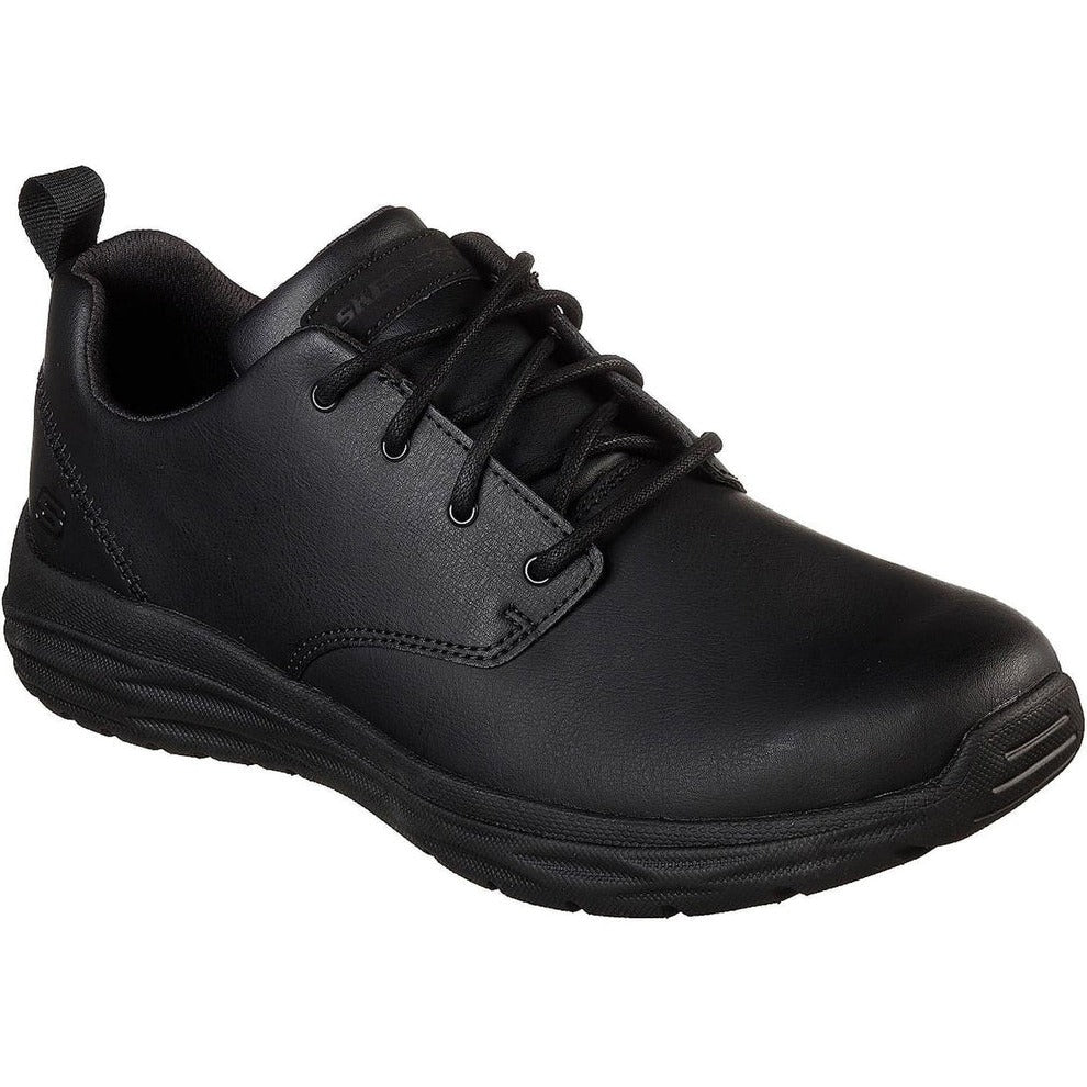 Skechers Mens 65624/BLK Black Harsen-Rendo Lace Up Casual Shoes