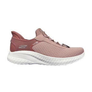 Skechers Slip - ins 117504/BLSH Blush Womens Bobs Sport Squad Chaos Hands Free Slip On Trainers