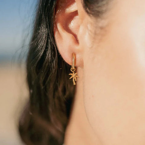 Pineapple Island SSE007 Pãlima Tree Charm Earrings