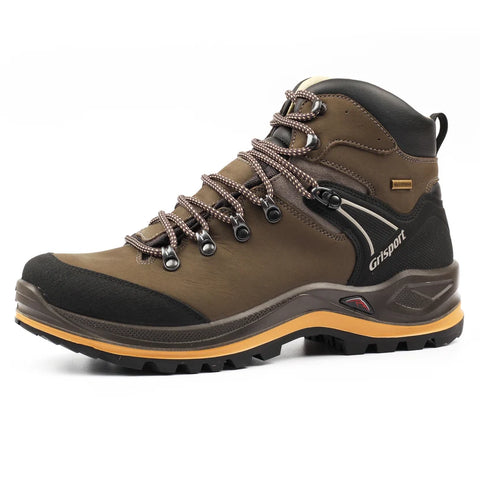 Grisport Summit Khaki Mens Wide Fit Nubuck Leather Waterproof Walking Boots