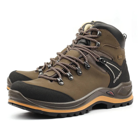 Grisport Summit Khaki Mens Wide Fit Nubuck Leather Waterproof Walking Boots