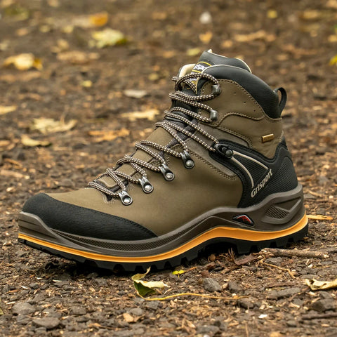 Grisport Summit Khaki Mens Wide Fit Nubuck Leather Waterproof Walking Boots
