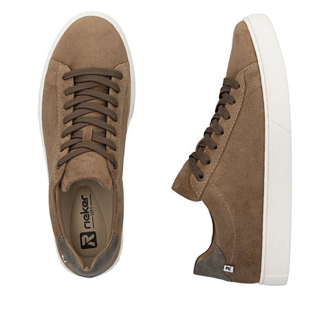 Rieker U0701-22 Mens Brown Casual Comfort Lace Up Shoes