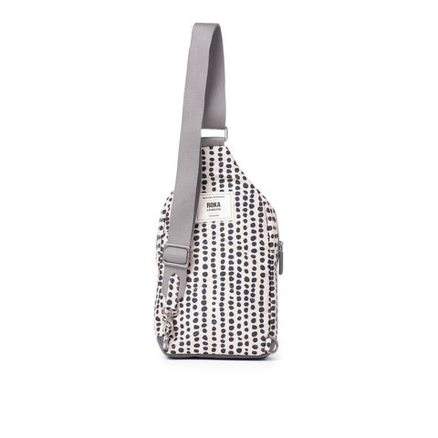 Roka Willesden B Large Linear Dot Recycled Canvas Cross Body Bag
