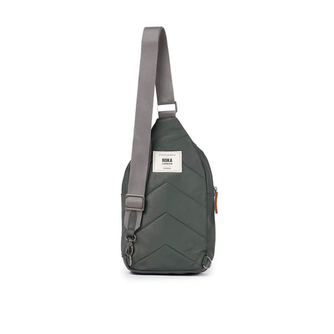 Roka Willesden B Large Thyme  Recycled Canvas Cross Body Bag