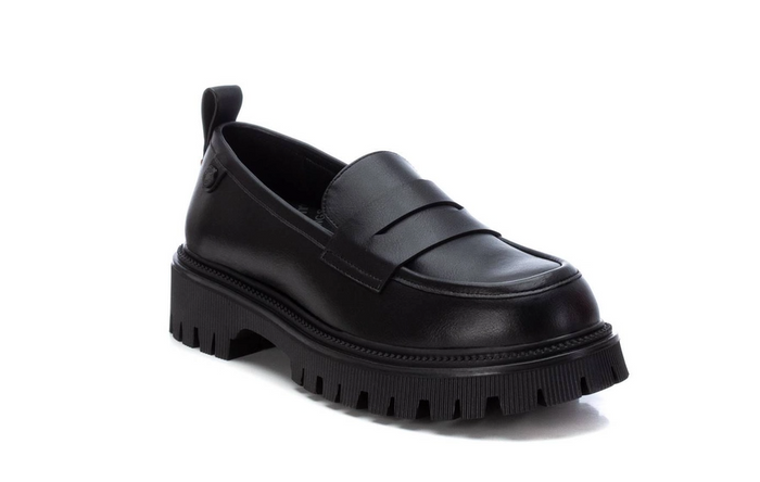 Refresh 171381 Womens Black Chunky Loafer Shoes