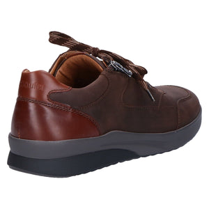 Waldlaufer K-Fabian Mens Brown Moro Cognac Leather Wide Fitting Shoes