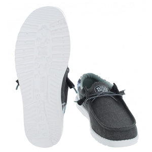 Hey Dude Mens Wally Funk Tie Dye Grey Textile Slip On Shoes