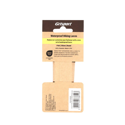 Grisport 150cm Round Orange/Grey Waterproof Laces Pair