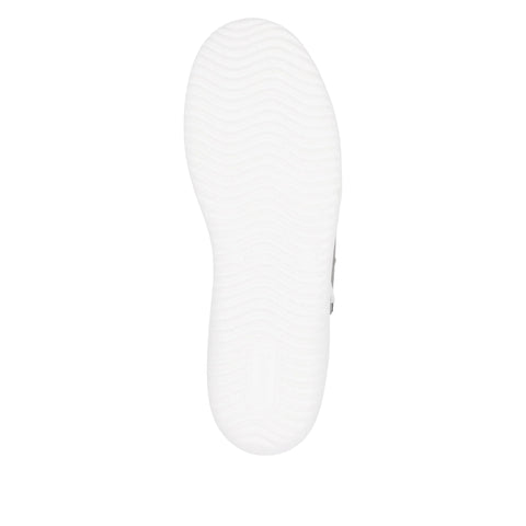 Remonte D1E06-80 Womens White Combination Leather Lace Up Trainers