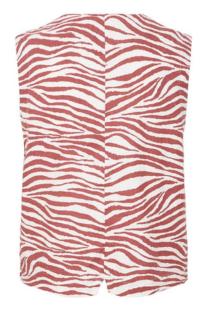 B.Young 20816601 Byfalakka Waistcoat Light Mahogany