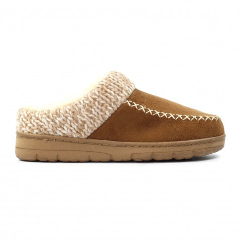 Lunar KLA080 Albany Tan Womens Comfort Slip On Mule Slippers