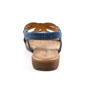 Lunar JLH389BL Arraso Blue Womens Beaded Sandals