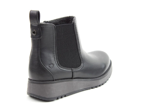 Heavenly Feet New Rolo2 Black Womens Zip Up Ankle Boots