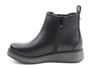Heavenly Feet New Rolo2 Womens Black Zip Up Ankle Boots