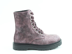 Heavenly Feet Justina2 Marble Prints Womens Rose Ankle Boots