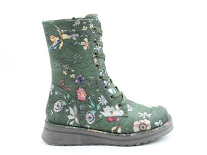 Heavenly Feet Martina4 Print Fantasy Womens Forest Ankle Boots