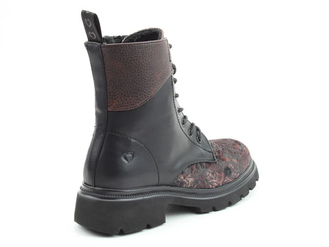 Heavenly Feet Florie Bark Meadow Velour Womens Casual Comfort Ankle Boots