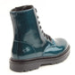 Heavenly Feet Justina2 Glitter Ocean Womens Lace Up Zip Up Ankle Boots